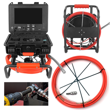 Zestaw Kamerka inspekcyjna, Endoskop GTools GT-Cam 23 I HD + przepychacz do czyszczenia i frezowania kanalizacji cordFLEX 8-05