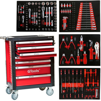 Wózek narzędziowy G-Tools + 196 elementów!