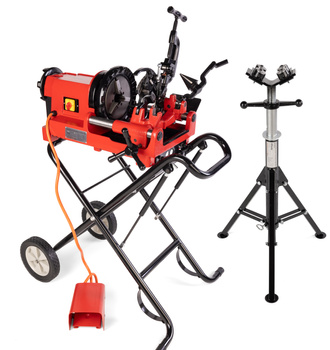 SUPER PROMO Gwintownica / gwinciarka do rur 2 '' GTronic 2  + Wózek + Stojak