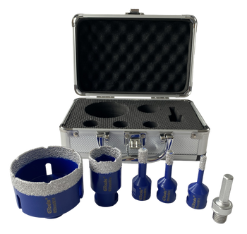 Zestaw wierteł diamentowych do gresu, płytek ceramicznych  5szt.6,8,10,35,68mm