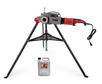 Gwintownica 2" + Imadło 6" + olejarka + Olej 5L