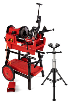 Gwintownica / gwinciarka do rur 4 '' Gtools Gtronic 4 GT4100 + wózek do gwinciarki + podpórka